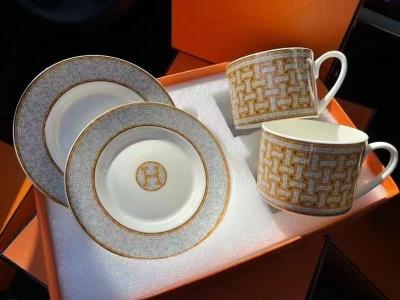 wholesale quality hermes set of 2 mugs and saucers mosaique model no. 2